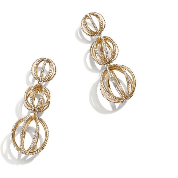 Baublebar NWoT Pave Statement drop earrings - Picture 2 of 3